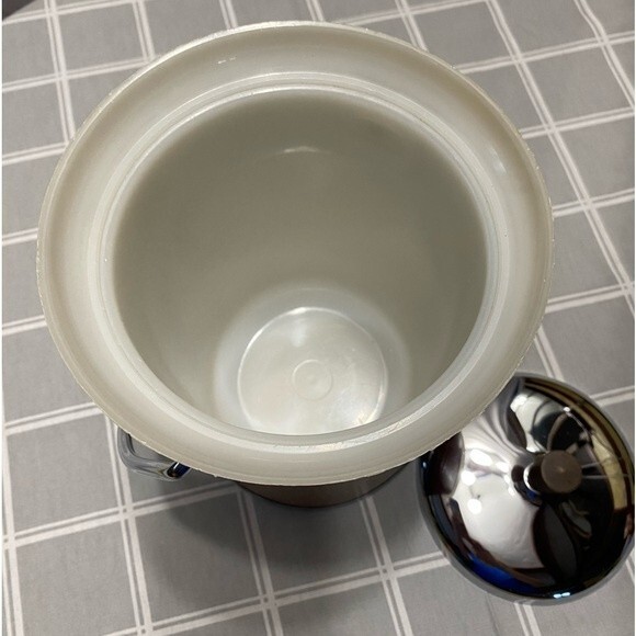 MCM Kromex Vintage Faux Crocodile & Chrome Ice Champagne Bucket - Picture 5 of 8